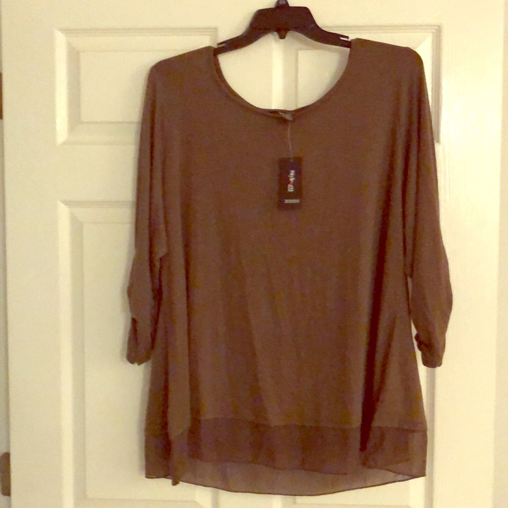 Brown blouse